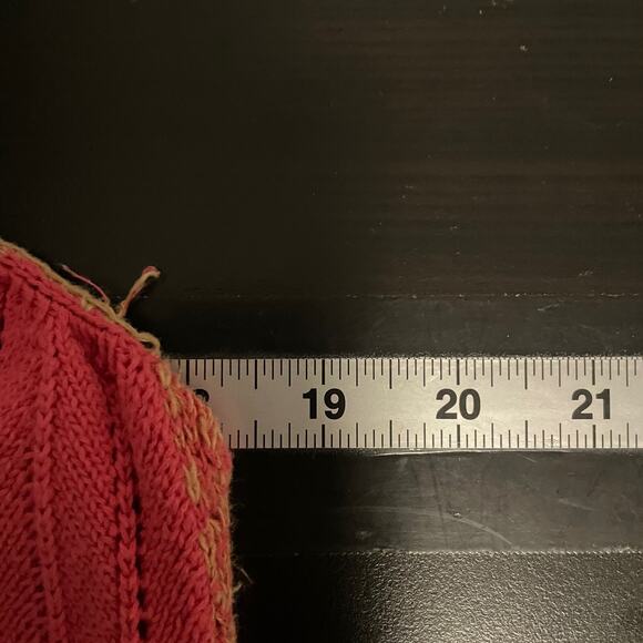 Free People Womens Sweater Peplum Polo Small Colorblock Open Knit Relaxed Boho - Picture 5 of 7